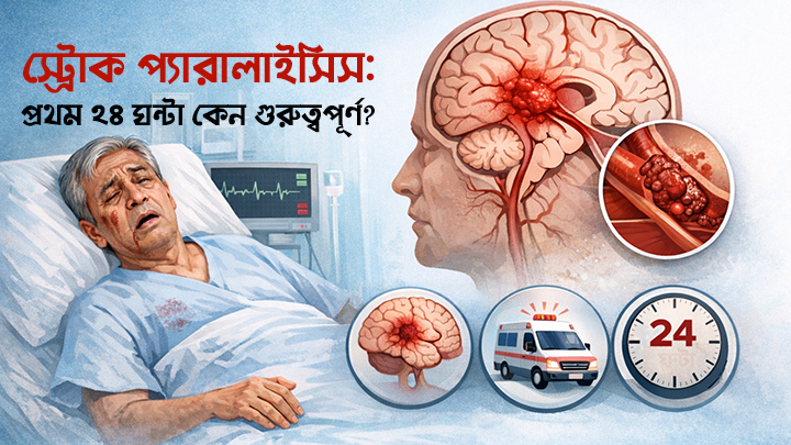 স্ট্রোক প্যারালাইসিস: প্রথম ২৪ ঘন্টা কেন সবচেয়ে গুরুত্বপূর্ণ?